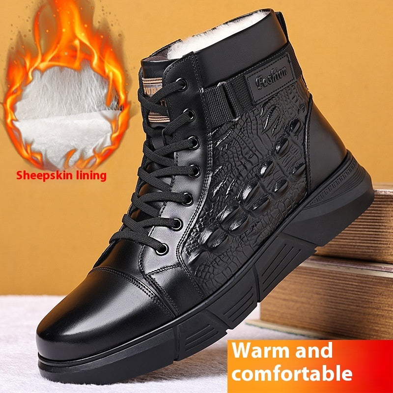 Fur Integrated Warm Snow Cotton Boots Pi-Mart