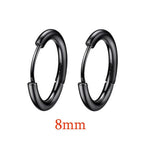 Stainless Steel Minimalist Huggie Hoop Earrings Pi-Mart