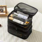 Mesh cosmetic bag, lightweight large capacity three-layer toilet bag, double-layer storage bag, travel mesh bag, tool storage box portable, Mesh ShowerTote Bag, - SJB-DIAMOND ELITES
