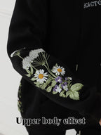 Women's Solid Color Floral Long Sleeved Sweatshirt - SJB-DIAMOND ELITES