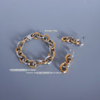 Women's Jewelry Embossed Earring Bracelet