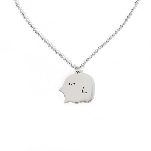 Cute Ghost Little Monster Necklace Pi-Mart