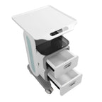 Mobile Medical Trolley Cart Enlarged Tabletop Double Drawer Multifunctional Medical Cart for Beauty Salon Clinic - SJB-DIAMOND ELITES