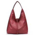 Hobo Bag for Women Solid Simple Chic Large Capacity Genuine Leather H071807 - SJB-DIAMOND ELITES