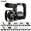 Nicamery 3.0-inch Rotating 270-degree Capacitive Touch Screen, 5K HD Digital Video Camera, 48MP Pixels, 16x Digital Zoom, Supports WIFI, HD, Six-axis Stabilization, Remote Control Manipulation, Comes With 2 Pieces Of 2000mAh Lootquake LLC