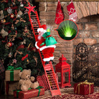 Santa Claus Climbing Ladder Electric Santa Claus Climbing Ladder Pi-Mart