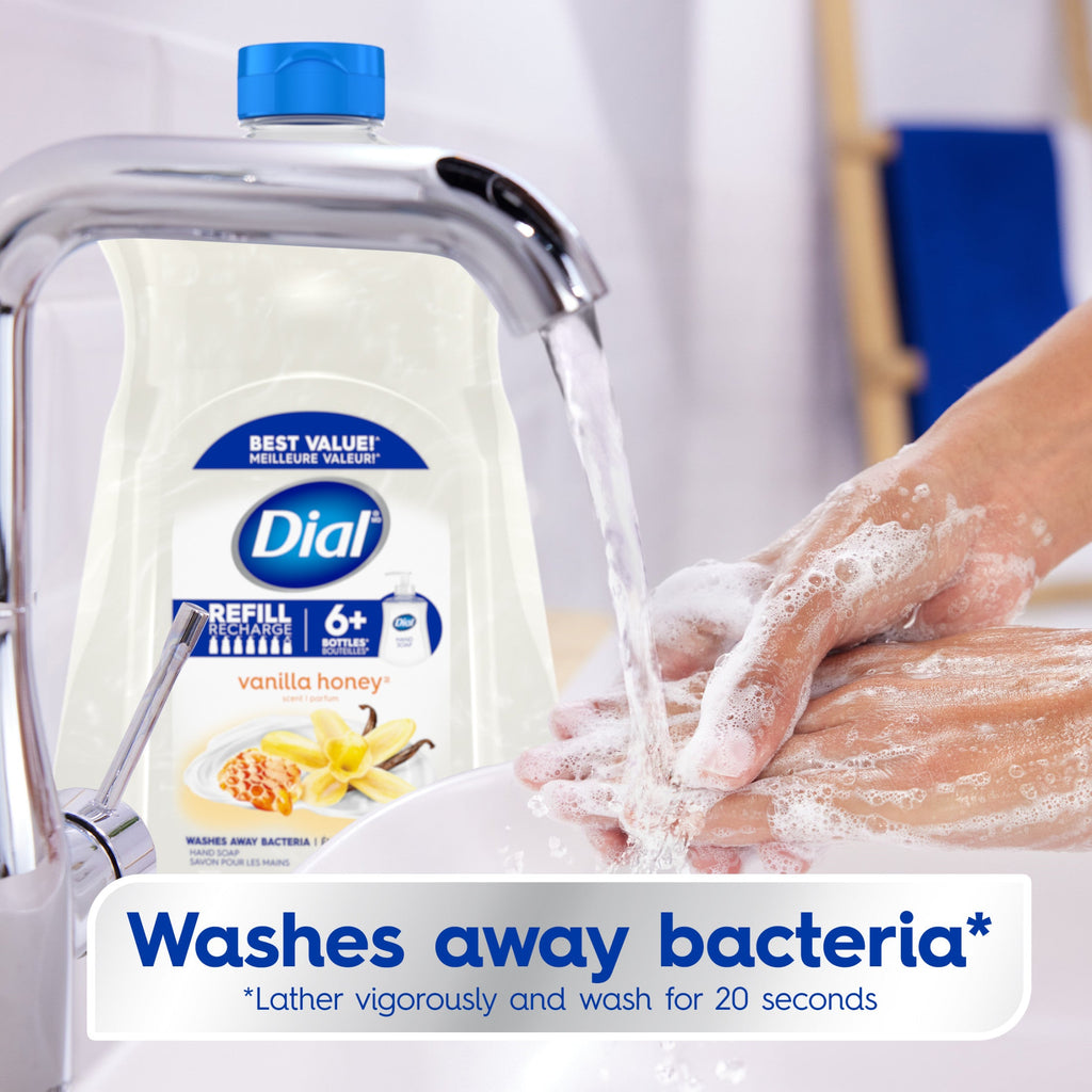 Dial Liquid Hand Soap Refill, Vanilla & Honey, 52 Ounce