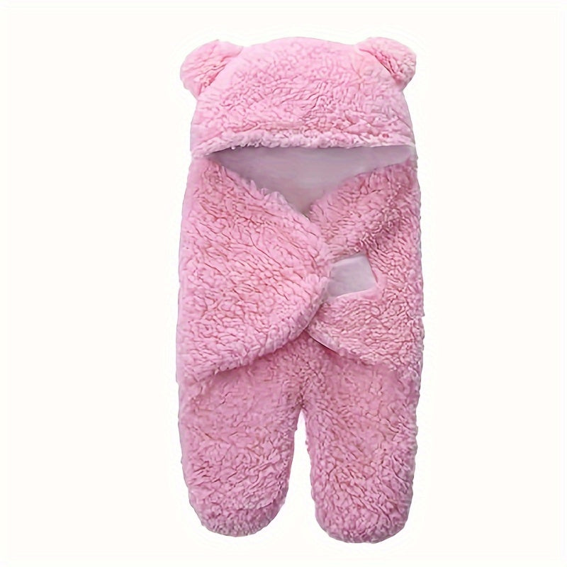 1pc Velvet Sleeping Bag, Cute Bear Shape Wrap Blanket, Christmas, Halloween, Thanksgiving Gift Lootquake LLC