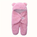 1pc Velvet Sleeping Bag, Cute Bear Shape Wrap Blanket, Christmas, Halloween, Thanksgiving Gift Lootquake LLC