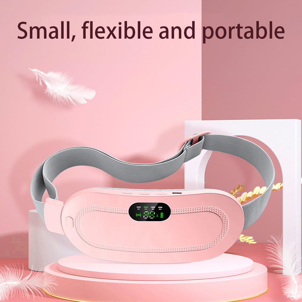 Menstrual Heating Pad Smart Warm Belt Relief Waist Pain Cramps Vibrating Abdominal Massager Electric Waist Belt Device Pi-Mart