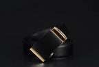 COWATHER Men's Genuine Leather Automatic Buckle Belt