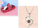 Hot Valentine's Day Gifts Metal Rose Jewelry Gift Box Necklace For Wedding Girlfriend Necklace Gifts Pi-Mart