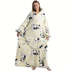 1pc Extra Long Wearable Blanket Hoodie With Sleeves - Ultra Soft, Super Warm, and Cozy Fleece Oversized Hoodie Blanket with Giant Pocket for Snuggling Up - Perfect Gift for Women, Men, and Mom Lootquake LLC