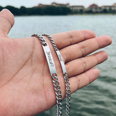 Engraved Bracelet Set Pi-Mart