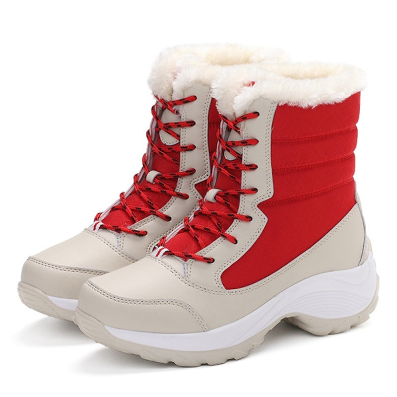 Snow Boots Plush Warm Ankle Boots For Women Winter Shoes Pi-Mart