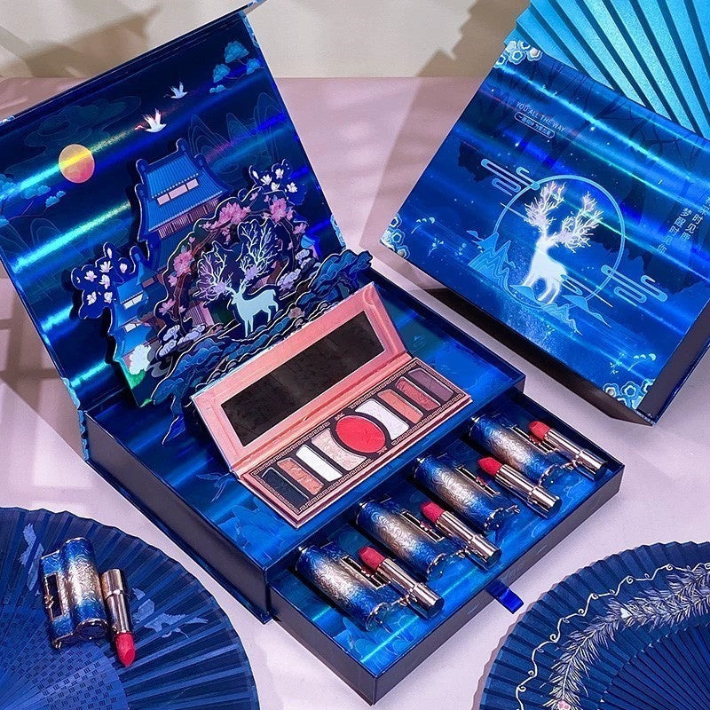 Red Eye Shadow Makeup Suit Pi-Mart