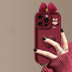Wine Red Love Girl Phone Case Pi-Mart