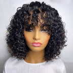 Afro Kinky Curly Short Bob Wigs Headband Wigs for Black Women Water Wave Synthetic Hair Wigs Wigs For Black Women Cosplay Wigs For Women Stevvex
