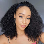Afro Kinky Curly Short Bob Wigs Headband Wigs for Black Women Water Wave Synthetic Hair Wigs Wigs For Black Women Cosplay Wigs For Women Stevvex
