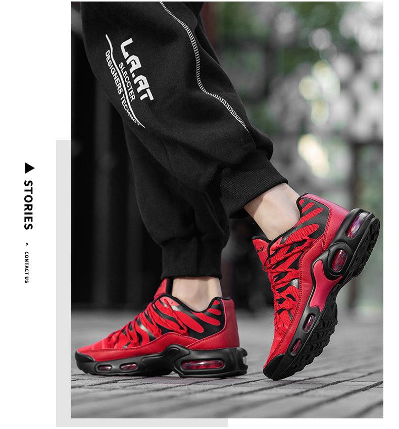 Air Cushion Mans Sport Running Shoes Breathable Sneakers Summer Tennis Outdoor Training Racing Lightweight Running Gym Sneakers Jogging Walking Mens Sneakers Stevvex