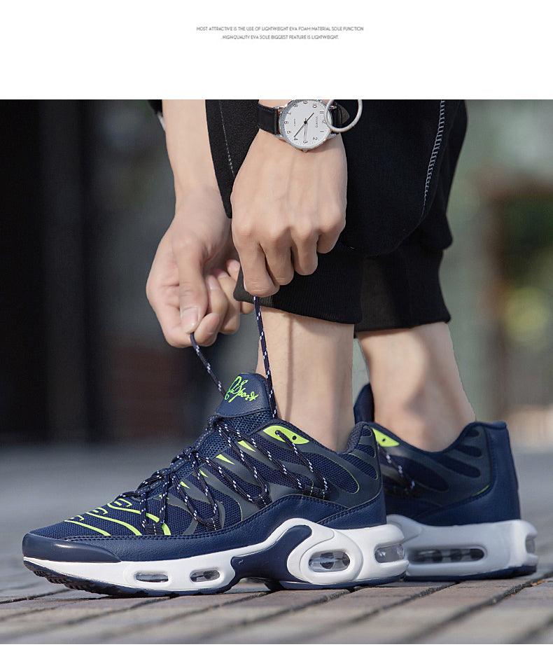 Air Cushion Mans Sport Running Shoes Breathable Sneakers Summer Tennis Outdoor Training Racing Lightweight Running Gym Sneakers Jogging Walking Mens Sneakers Stevvex