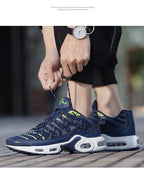 Air Cushion Mans Sport Running Shoes Breathable Sneakers Summer Tennis Outdoor Training Racing Lightweight Running Gym Sneakers Jogging Walking Mens Sneakers Stevvex