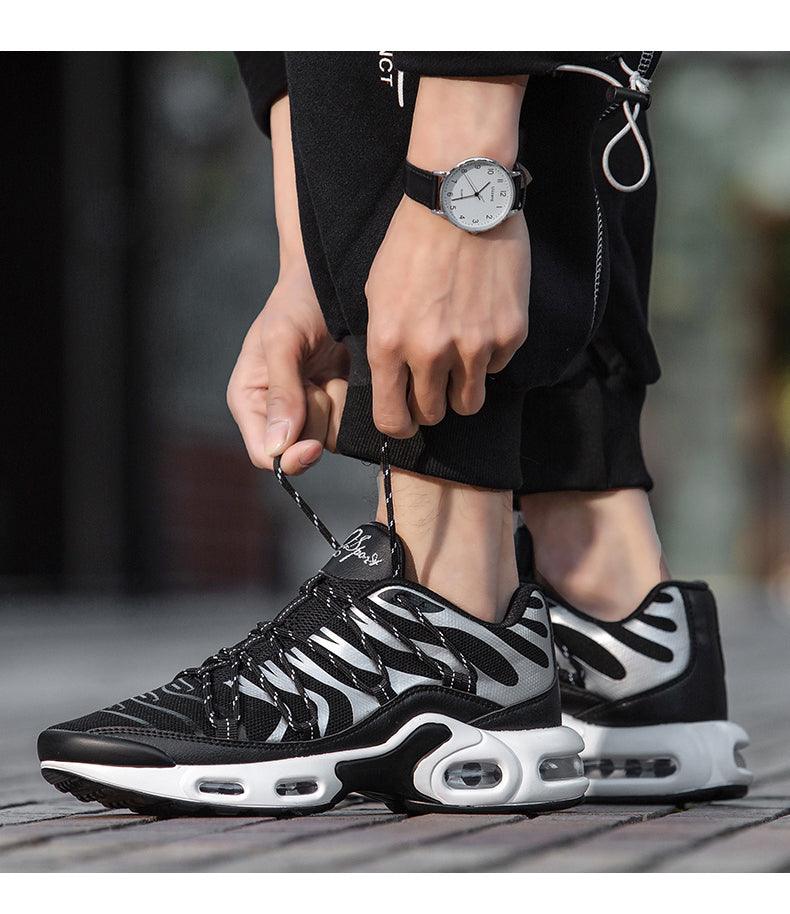 Air Cushion Mans Sport Running Shoes Breathable Sneakers Summer Tennis Outdoor Training Racing Lightweight Running Gym Sneakers Jogging Walking Mens Sneakers Stevvex