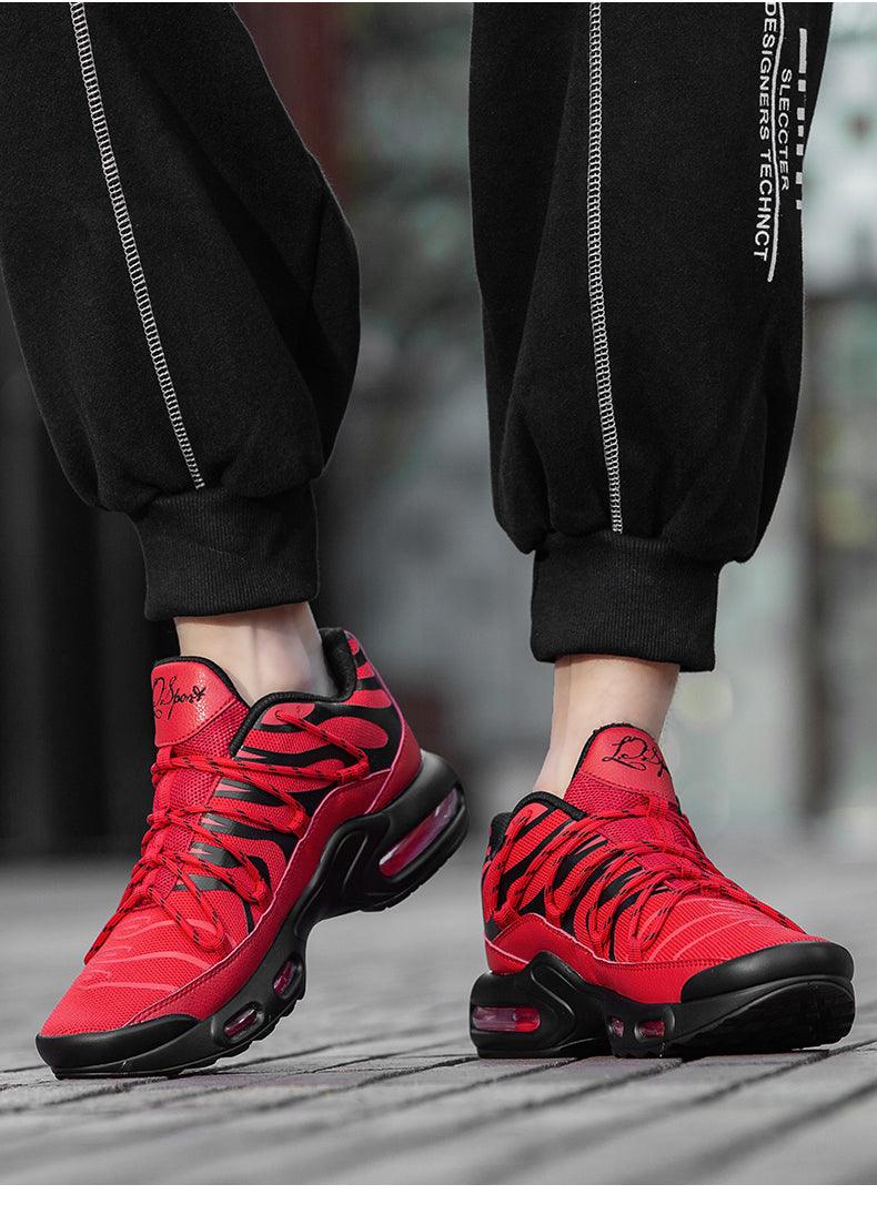 Air Cushion Mans Sport Running Shoes Breathable Sneakers Summer Tennis Outdoor Training Racing Lightweight Running Gym Sneakers Jogging Walking Mens Sneakers Stevvex