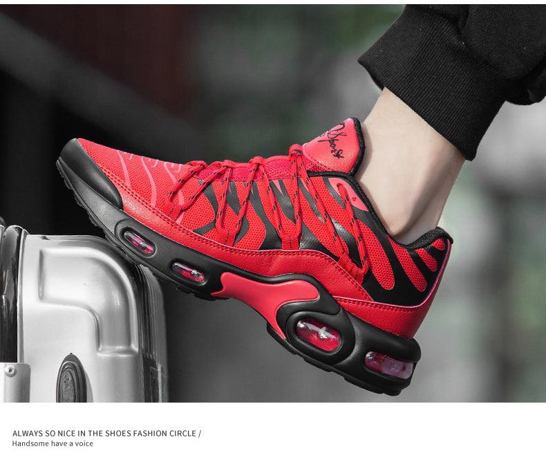 Air Cushion Mans Sport Running Shoes Breathable Sneakers Summer Tennis Outdoor Training Racing Lightweight Running Gym Sneakers Jogging Walking Mens Sneakers Stevvex