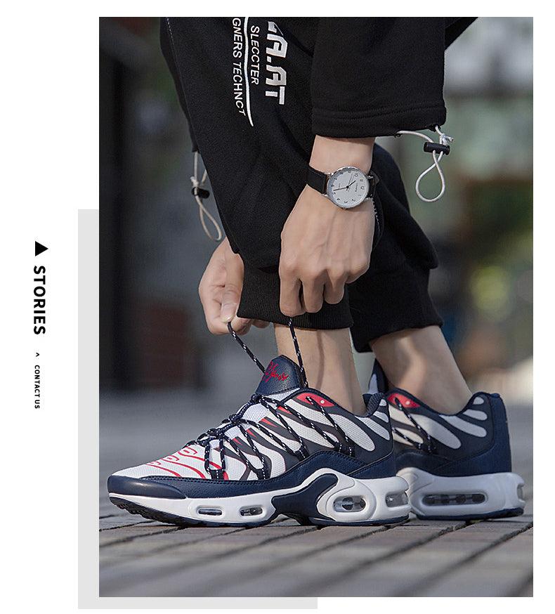 Air Cushion Mans Sport Running Shoes Breathable Sneakers Summer Tennis Outdoor Training Racing Lightweight Running Gym Sneakers Jogging Walking Mens Sneakers Stevvex