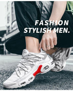 Air Cushion Mens Comfortables Sneakers Breathable Non Slip Casual Lightweight Running Gym Sneakers Jogging Walking Couples Outdoor Gym Sport Mens Sneakers Stevvex