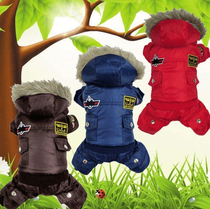 Air Force Inspired Four-Legged Pet Suit - Stylish Autumn And Winter Coats For Dogs Lootquake LLC