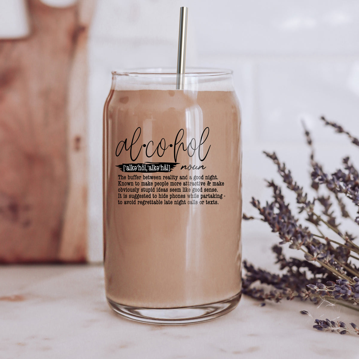 17oz Glass Tumbler With Bamboo Lid And Straw Reusable Insulated Cup For Coffee Tea Beer BandsCo Straps