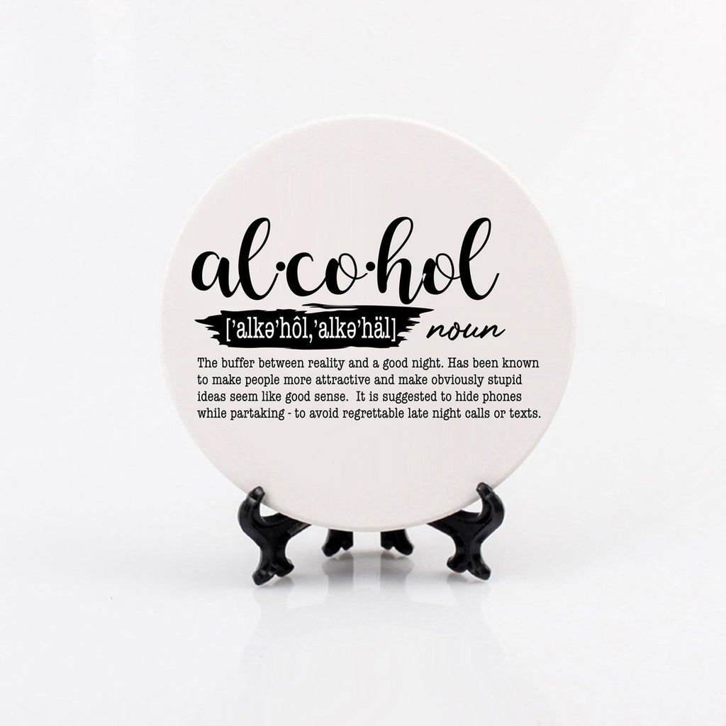 Funny Drink Definition Coasters Set Dictionary Quote Coasters For Bar And Countertop Decor BandsCo Straps