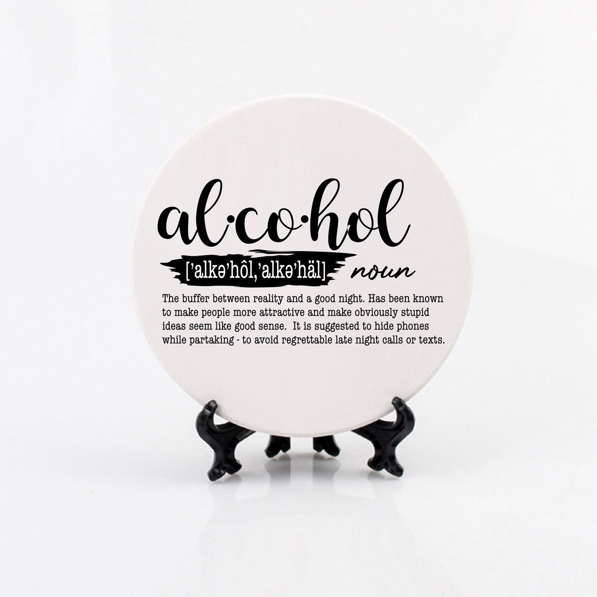 Funny Drink Definition Coasters Set Dictionary Quote Coasters For Bar And Countertop Decor BandsCo Straps