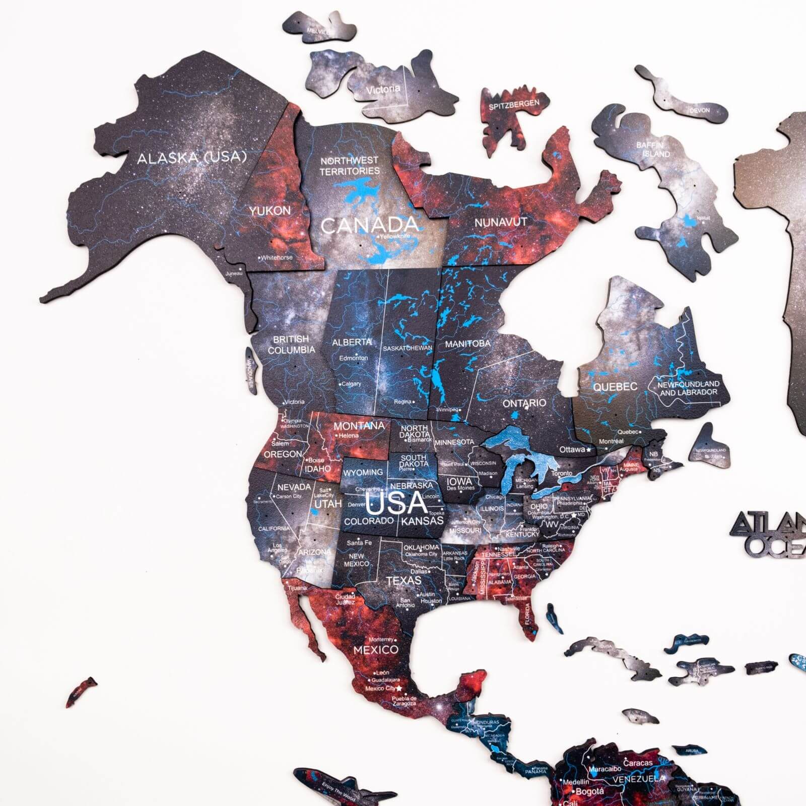 3D Wooden World Map Alcor Enjoy The Wood