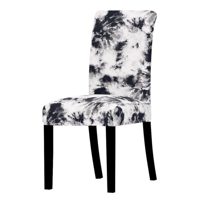 All black flower printed Chair Cover Washable Removable big elastic seat Covers Slipcovers Stretch for banquet hotel arm wedding Stevvex