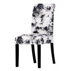 All black flower printed Chair Cover Washable Removable big elastic seat Covers Slipcovers Stretch for banquet hotel arm wedding Stevvex
