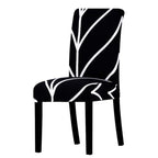 All black flower printed Chair Cover Washable Removable big elastic seat Covers Slipcovers Stretch for banquet hotel arm wedding Stevvex