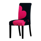 All black flower printed Chair Cover Washable Removable big elastic seat Covers Slipcovers Stretch for banquet hotel arm wedding Stevvex