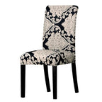 All black flower printed Chair Cover Washable Removable big elastic seat Covers Slipcovers Stretch for banquet hotel arm wedding Stevvex