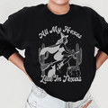 All My Hexas Live In Texas Sweatshirt Peachy Sunday