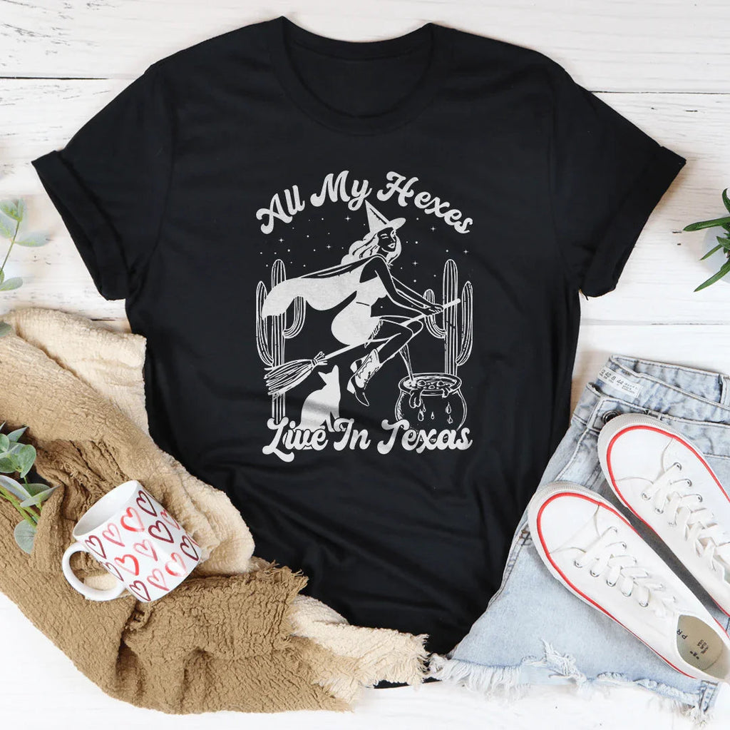All My Hexes Live In Texas Tee Peachy Sunday