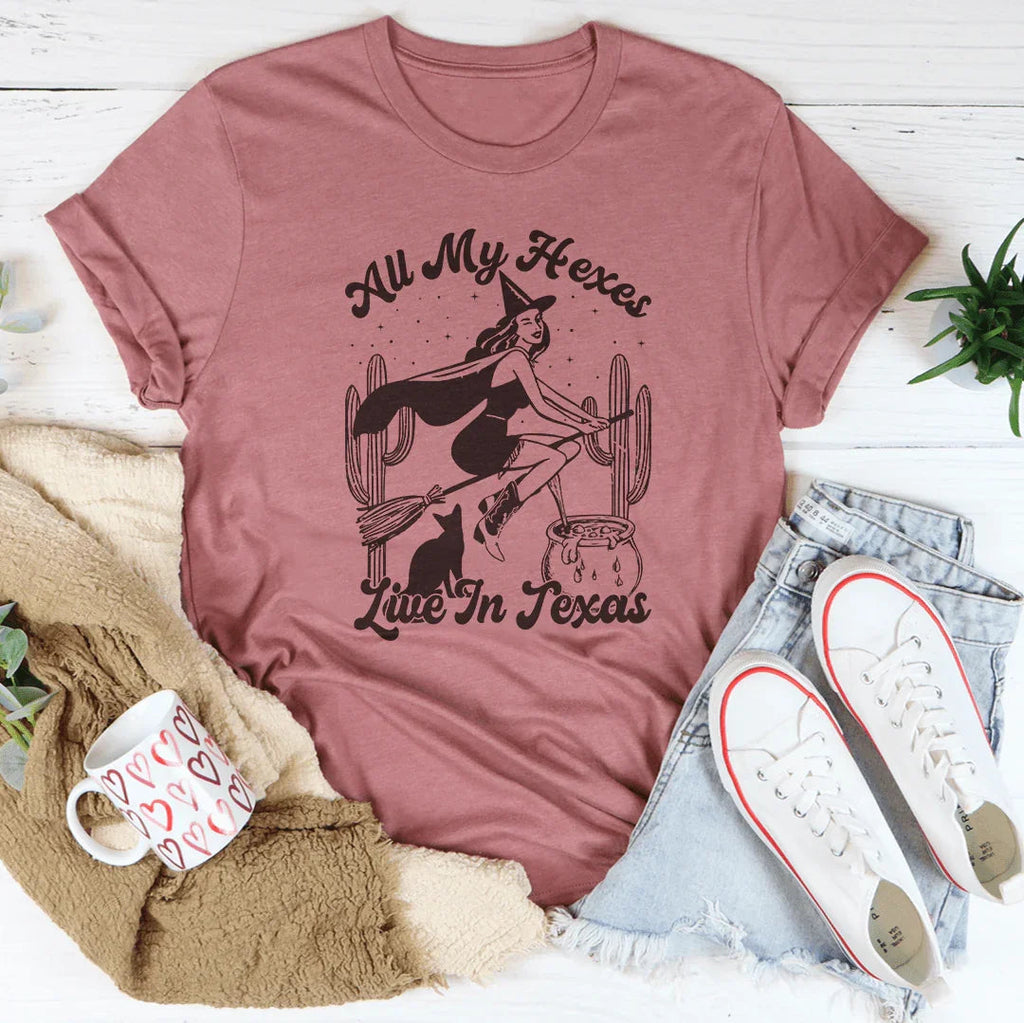All My Hexes Live In Texas Tee Peachy Sunday