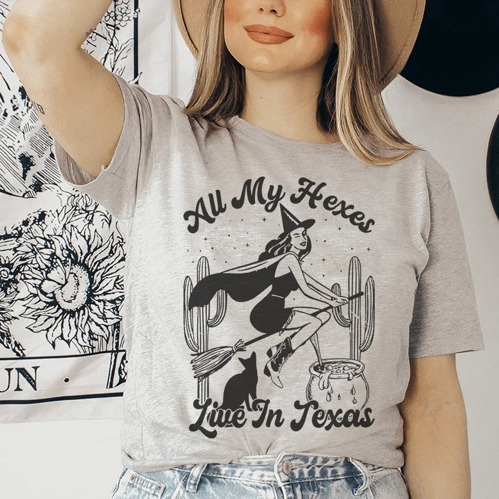 All My Hexes Live In Texas Tee Peachy Sunday