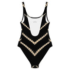 Lyra One Piece Swimsuit in Black Shibori