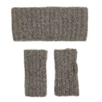 Alpaca Ear Warmer Ribbed Double Layer Lightweight Knitted Cozy Winter Headband BandsCo Straps