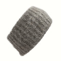 Alpaca Ear Warmer Ribbed Double Layer Lightweight Knitted Cozy Winter Headband BandsCo Straps