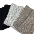 Alpaca Fingerless Ribbed Gloves With Thumb Slit Warm Autumn Wrist BandsCo Straps