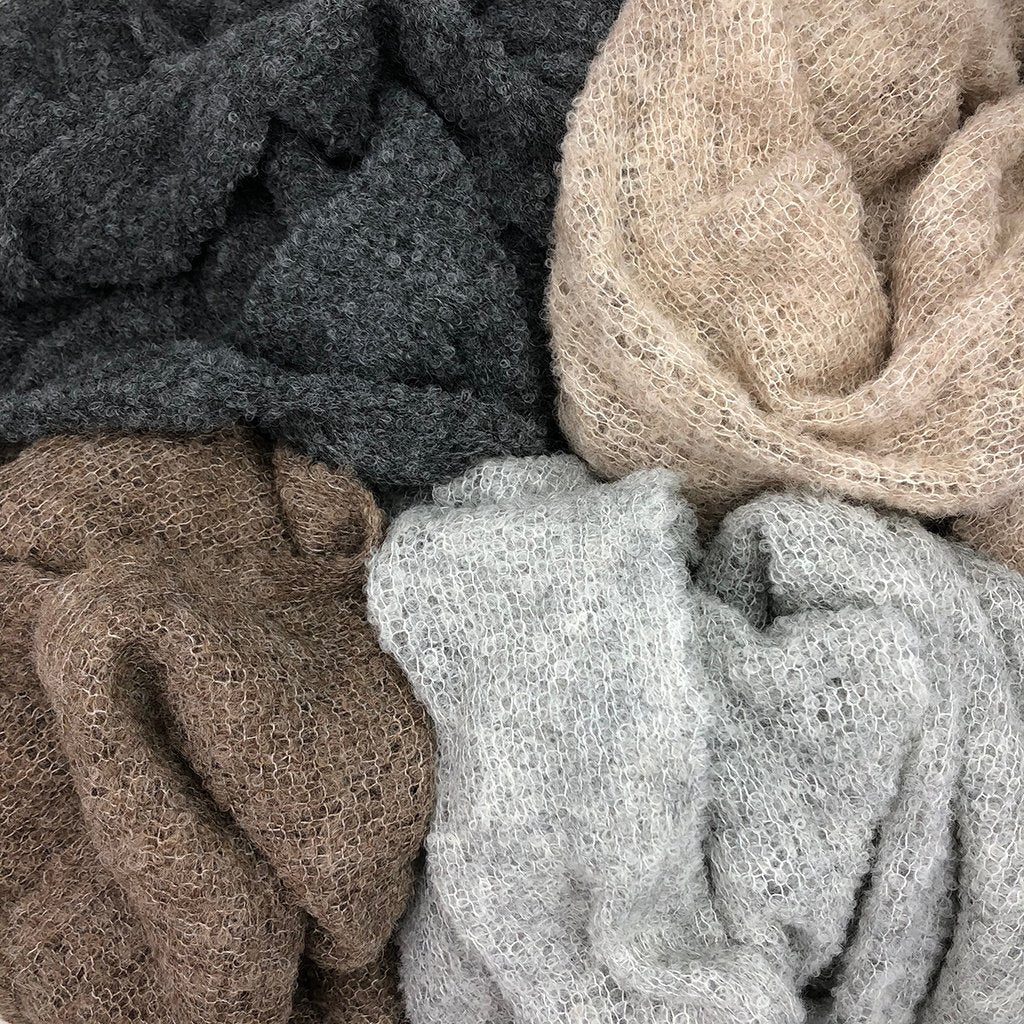 Alpaca Oversized Plush Scarf Almond Lightweight Warm Wrap Eco Soft Winter BandsCo Straps